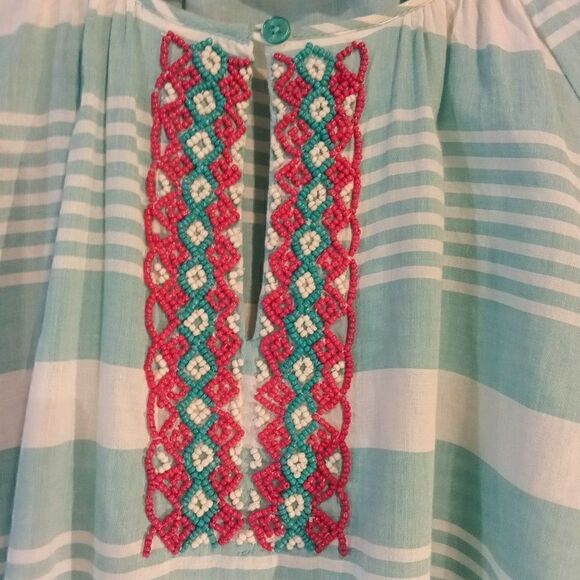 Talbots XL Aztec Beaded Blouse - Picture 3 of 16